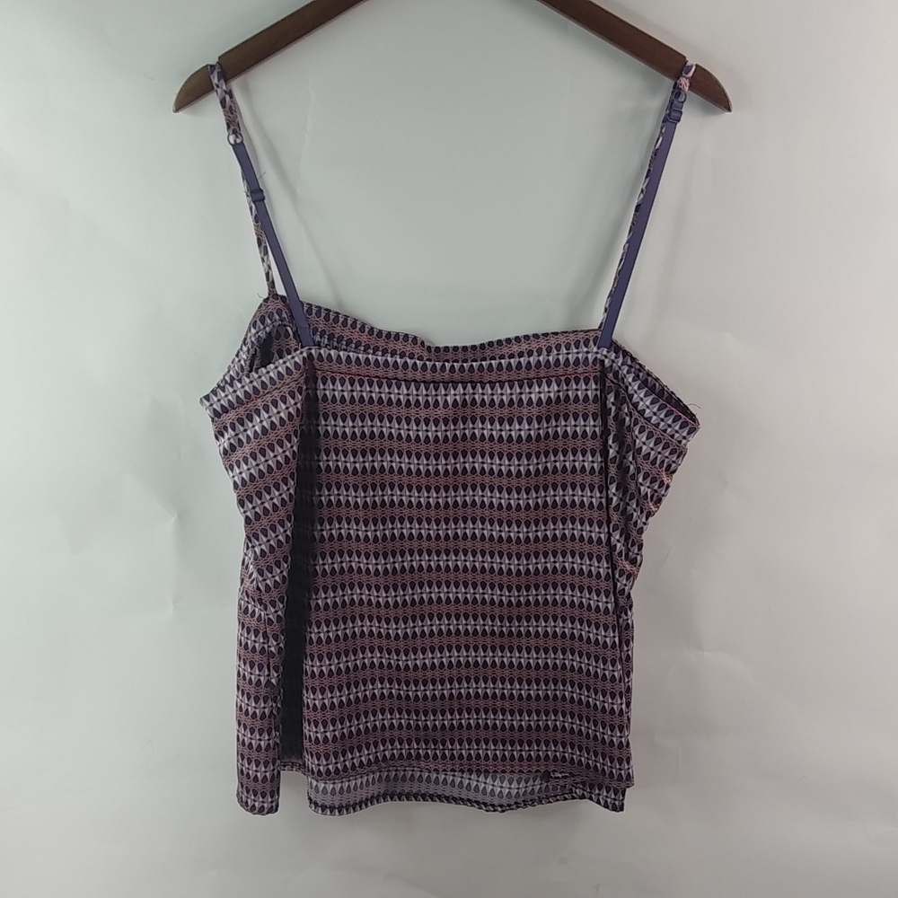 New York & Co. XL Y2K Red Purple White Tank Top Plus - Picture 4 of 6